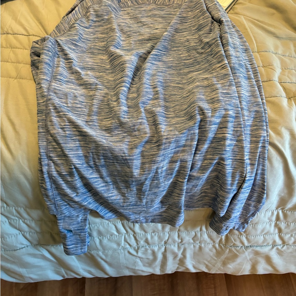 Blue and white all in motion long sleeve